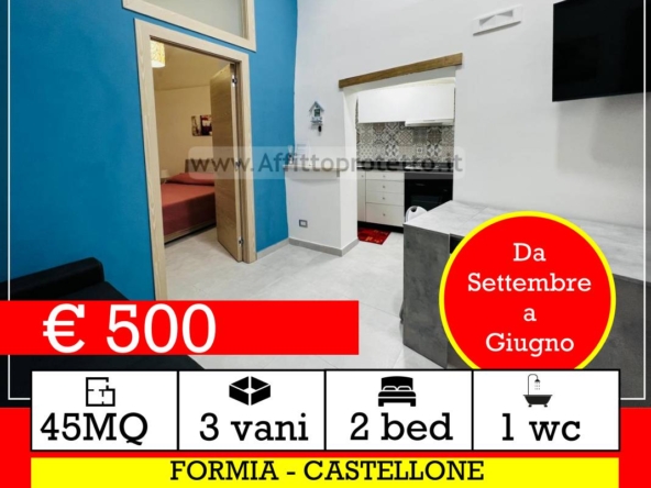 Casa con ingresso indipendente in affitto a Formia Centro quartiere Castellone