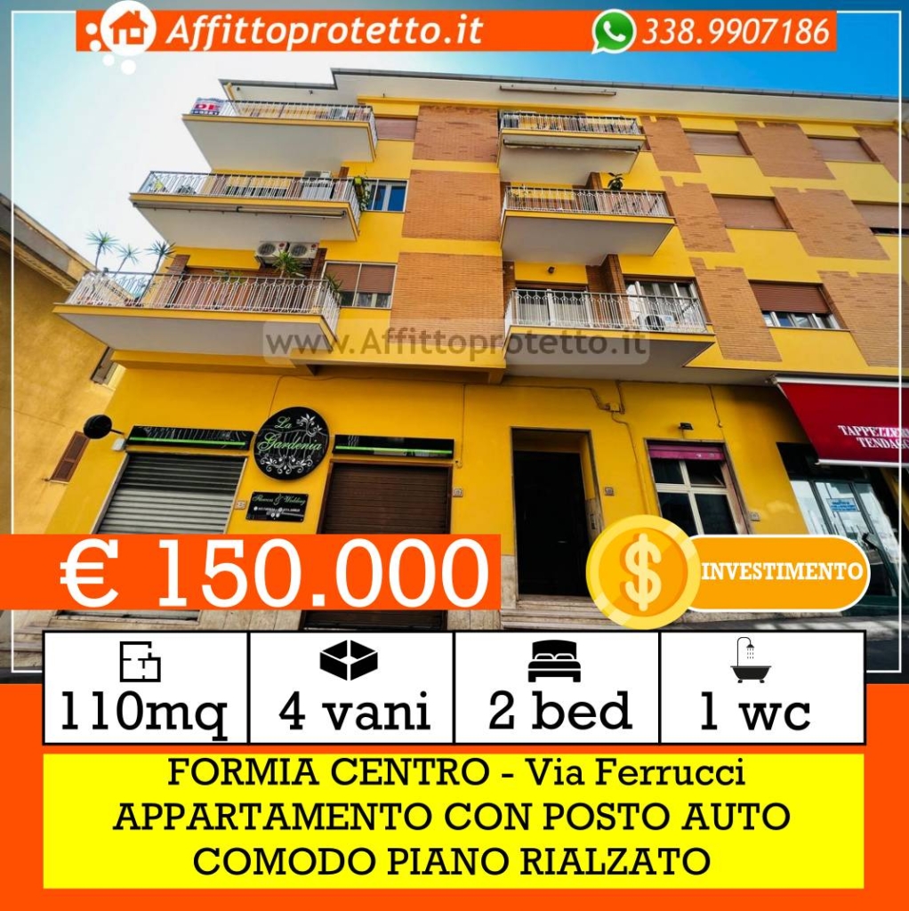Appartamento con giardinetto in vendita a Formia Centro