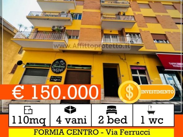 Appartamento con giardinetto in vendita a Formia Centro