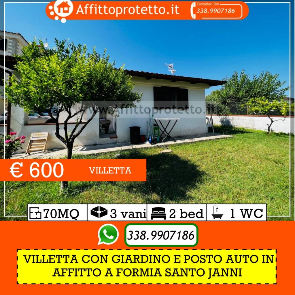 villetta con giardino in affitto a Formia vicino al Mare