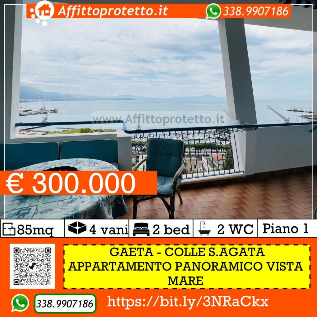 CASA VISTA MARE PANORAMICA IN VENDITA A GAETA