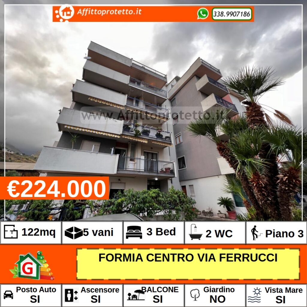 APPARTAMENTO IN VENDITA A FORMIA VI FERRUCCI