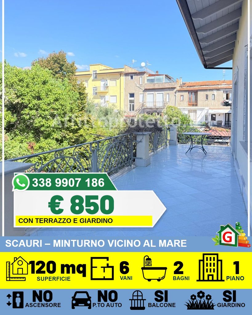 Casa di Lusso con Terrazzo e Giardino vicino al Mare a Scauri